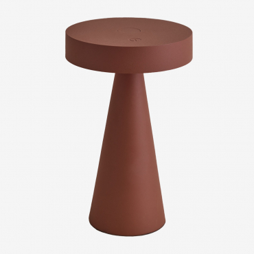 Wireless Led Table Lamp Catinca Red Roof Tile - Sklum