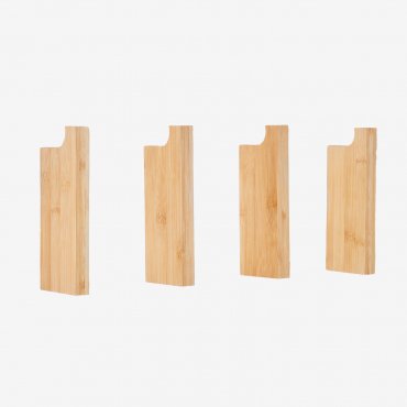 Ambroz Bamboo Wall Coat Rack Bamboo - Sklum