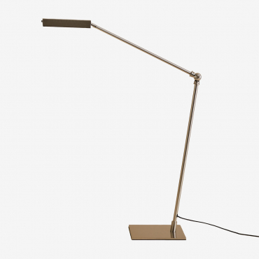 Valtyn Iron Led Table Lamp Grey Brass - Sklum