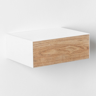 Pack Of 2 Floating Nightstands In Florens Mdf Natural & ↔︎ 40 Cm - Sklum