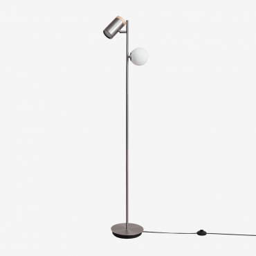 Amaranto 2-light Floor Lamp Grey Brass - Sklum