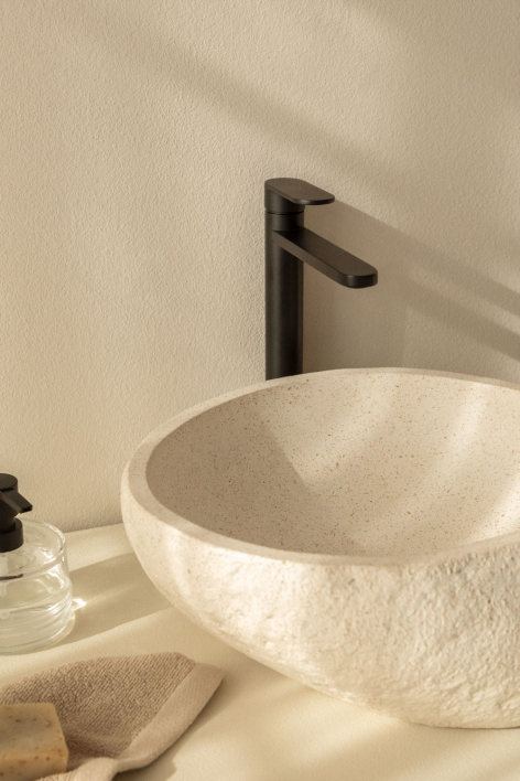 Alameda brass basin tap - Black