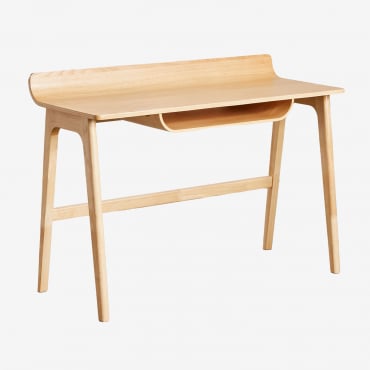 Desk 120x50 Cm In Colman Wood Brown Oak - Sklum