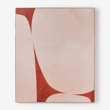 Decorative Painting (100x120 Cm) Printed On Canvas Elisa Beige Cream - Sklum