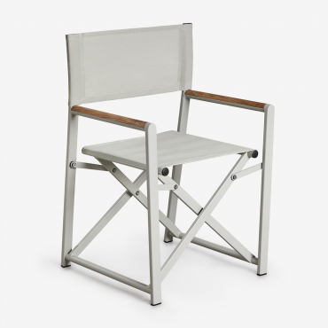 Pack Of 2 Jordana Folding Garden Director Chairs Green Khaki - Sklum