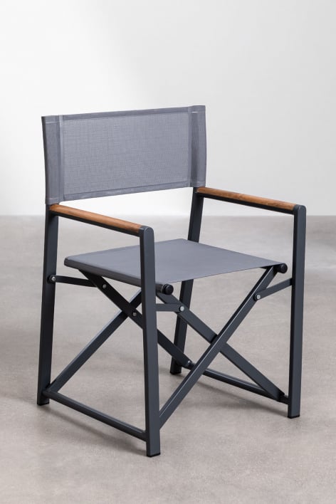 Jordana Folding Director's Chair - Grey Anthracite