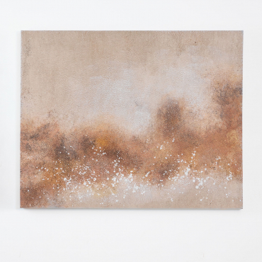 Decorative Canvas 80x100 Cm With Plaster Texture Sabik Beige Nature - Sklum