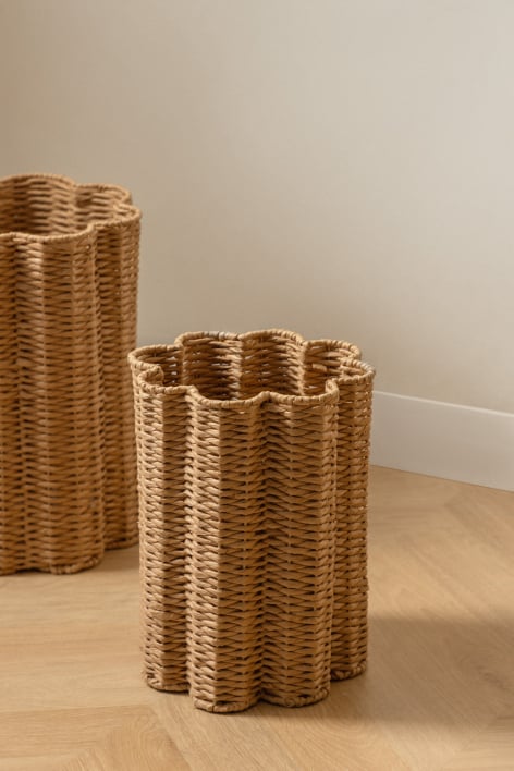 Tadinov braided rope and metal basket