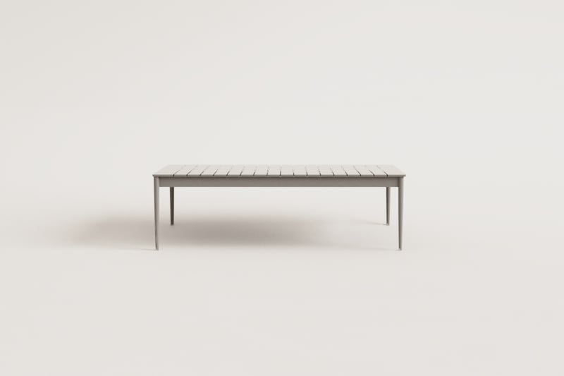 Rectangular coffee table 120x70 cm in aluminum Sereilen