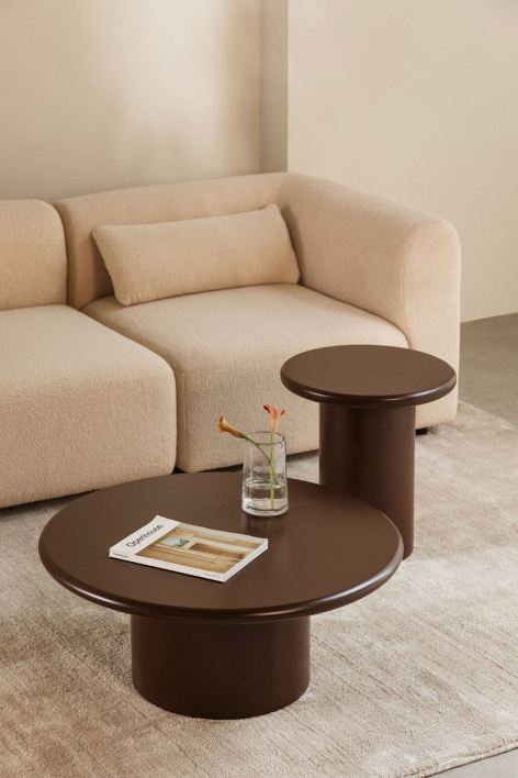 Rodeo round coffee table Ø80 cm in MDF