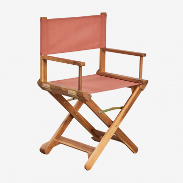 Pack Of 4 Ridley Folding Director Chairs In Wood Red Roof Tile - Sklum