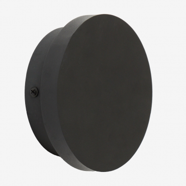 Arizona Stainless Steel Led Wall Sconce Black & Ø12 Cm - Sklum