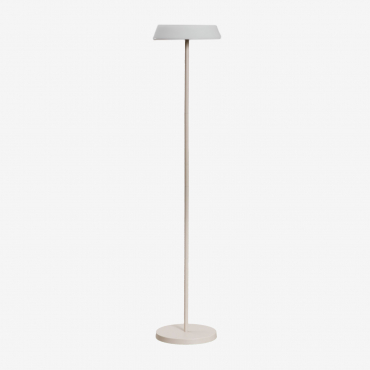Ulenia Wireless Led Solar Floor Lamp Tapioca Beige - Sklum