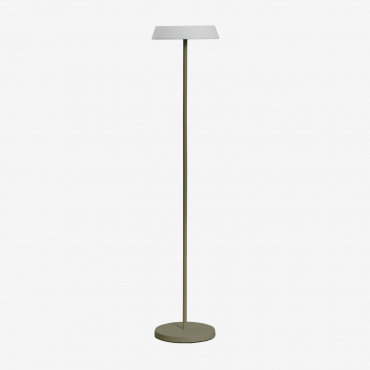 Ulenia Wireless Led Solar Floor Lamp Deep Olive Green - Sklum