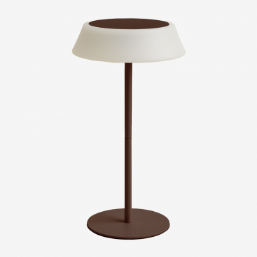 Ulenia Wireless Outdoor Led Solar Table Lamp Smoked Brown - Sklum