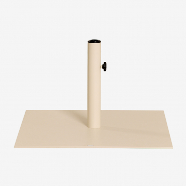 Square Steel Umbrella Base Peuet Tapioca Beige - Sklum