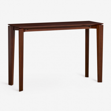 Rectangular Console 120x40 Cm In Mdf With Tanzania Walnut Veneer Brown Chestnut - Sklum