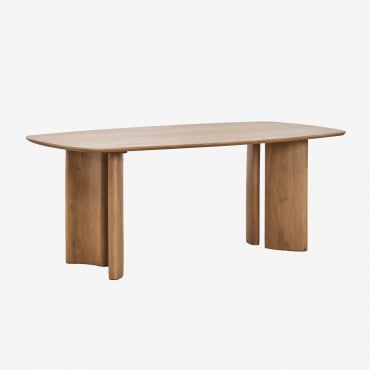 Rectangular Dining Table In Sidney Mango Wood 200 X 100 Cm - Sklum