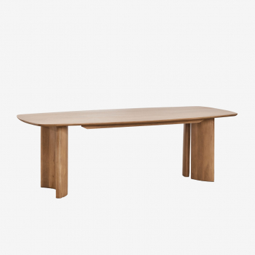 Rectangular Dining Table In Sidney Mango Wood 240 X 100 Cm - Sklum