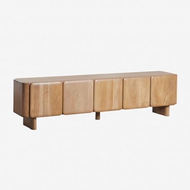 Tv Cabinet 215x45 Cm In Miller Mango Wood Mango Wood - Sklum
