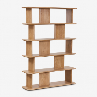 Miller Mango Wood Shelving Unit 120x165 Cm Mango Wood - Sklum