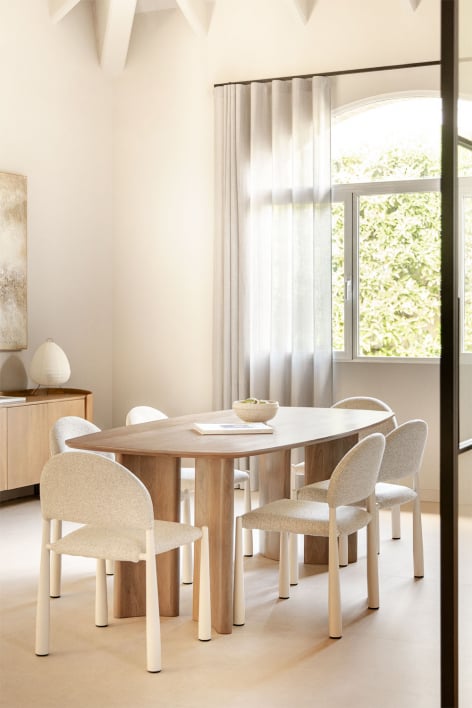 Rectangular dining table in Sidney mango wood - 200 x 100 cm