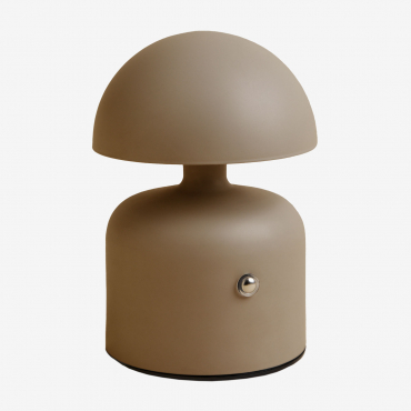 Nantali Wireless Iron Led Table Lamp Brown Moka - Sklum