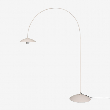 Lomira Iron Outdoor Floor Lamp Tapioca Beige - Sklum