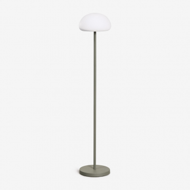 Zeliro Wireless Iron Led Floor Lamp Green Khaki - Sklum