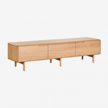 Tv Cabinet 180x45 Cm In Treveris Oak Wood Brown Oak - Sklum