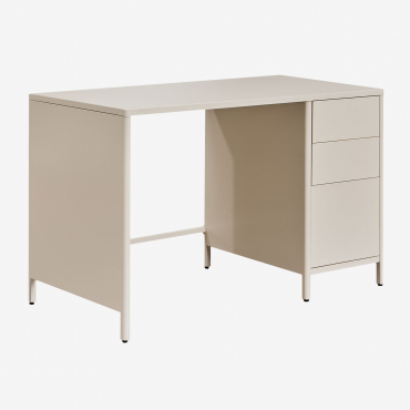 Michigan Steel Desk Tapioca Beige - Sklum