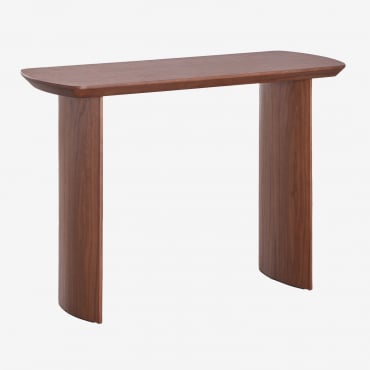 Tuareg Mdf 110x40 Cm Hallway Console Table Dark Brown Wood - Sklum