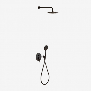 Built-in Brass Shower Column Orveta Black - Sklum