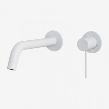 Orveta Brass Built-in Basin Tap White - Sklum