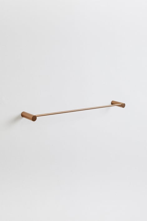 Wall-mounted towel rail with 60 cm bar in brushed rose gold stainless steel Devon - Brushed Rose Gold