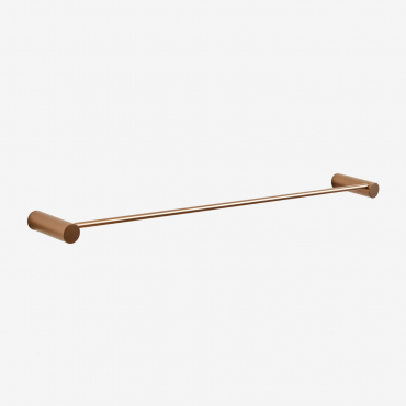 Devon Stainless Steel Wall Mounted Towel Rail With Bar (↔︎60 Cm) Yellow Rose Gold - Sklum