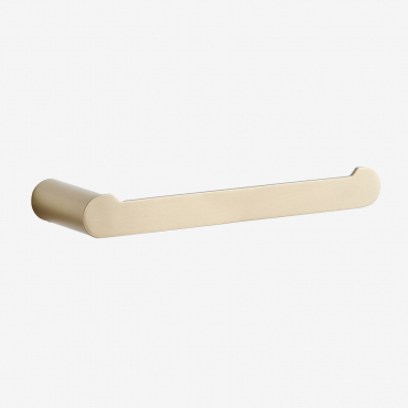 Wall Mounted Towel Rack With Bar ↔︎20cm For Bathroom In Stainless Steel Alameda Golden - Sklum