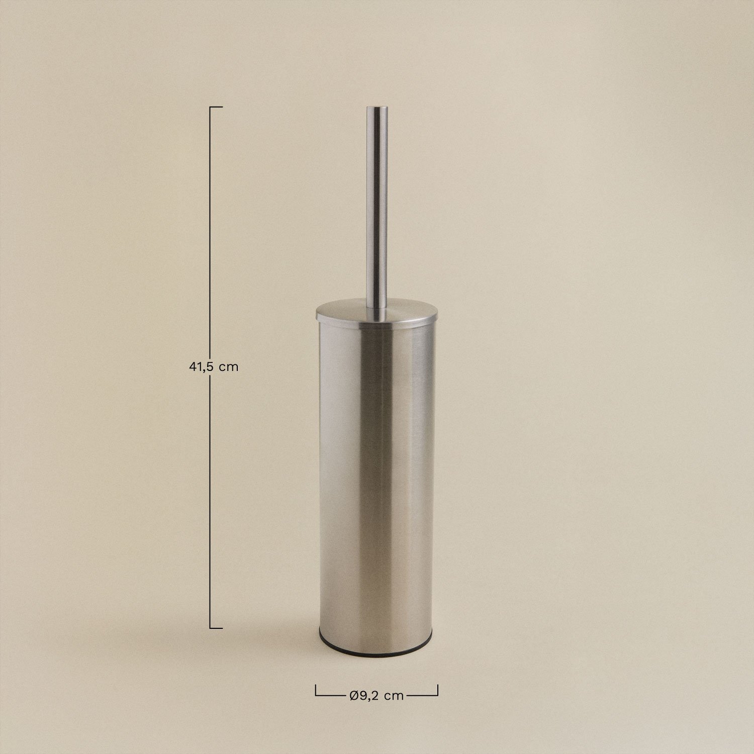 Stainless steel toilet brush Albox, MEASURES