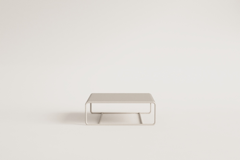 Oporto rectangular garden coffee table 105x100 cm in steel