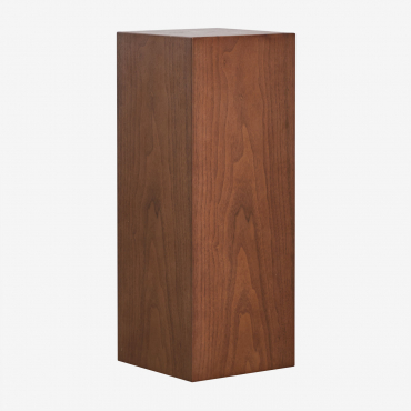 Mdf Pedestal Flowers Brown Chestnut - Sklum