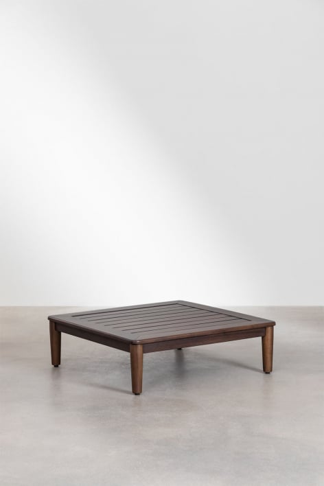 Square coffee table 85x85 cm in acacia Giulia