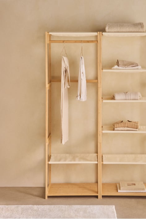 Deneb bamboo open wardrobe