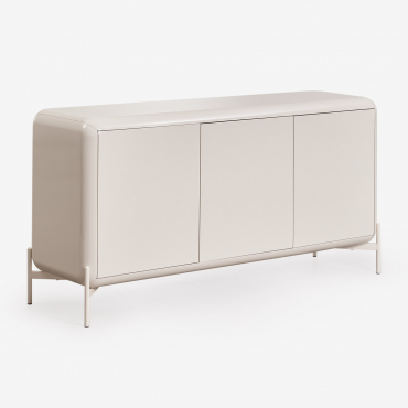 Sideboard 160x45 Cm In Mdf Alazne Tapioca Beige - Sklum