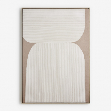 Decorative Painting 100x140 Cm Hand Painted On Arvilo Canvas Natural Colors - Sklum