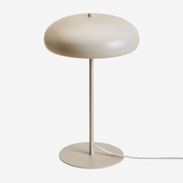 Hilma Metal Table Lamp Tapioca Beige - Sklum