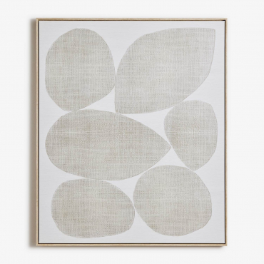 Decorative Painting 100x120 Cm Hand-painted On Canvas Mivex Natural Colors - Sklum