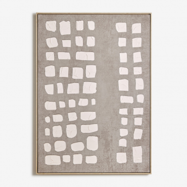 Decorative Painting 100x140 Cm Hand Painted On Tuvix Canvas Natural Colors - Sklum