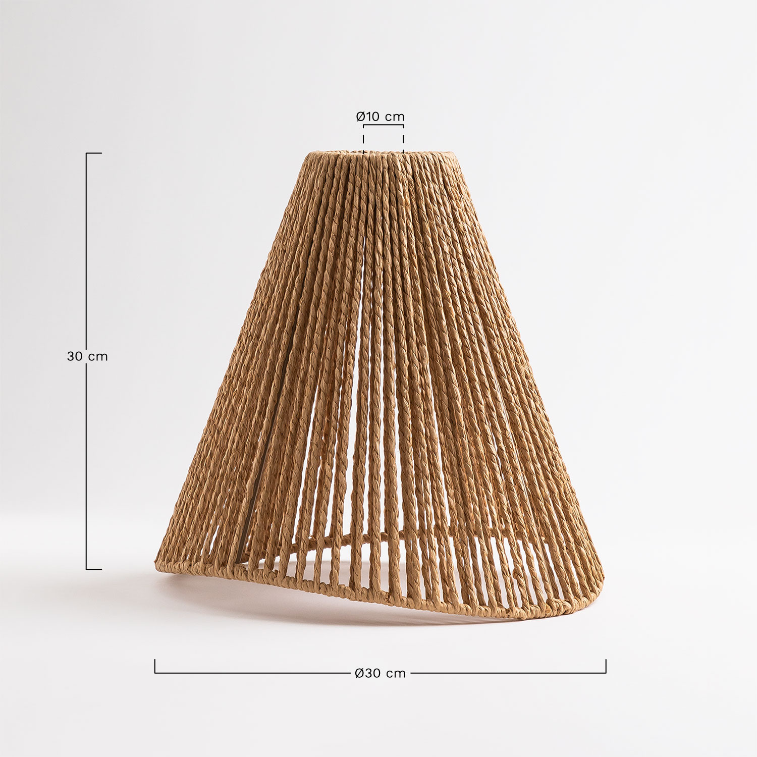 Braided Paper Lampshade for Ceiling Lamp Gertxen , MEASURES