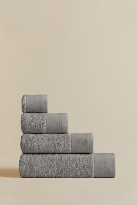 Markel cotton and linen towel - Grey