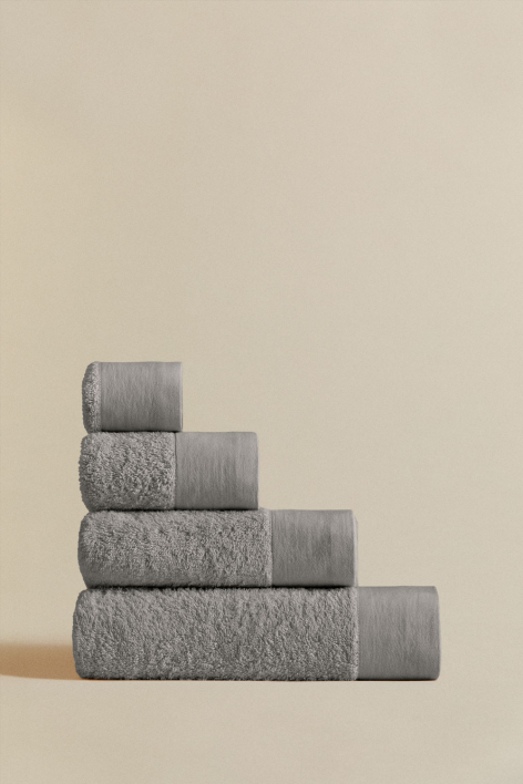 Set of 4 Markel cotton and linen towels